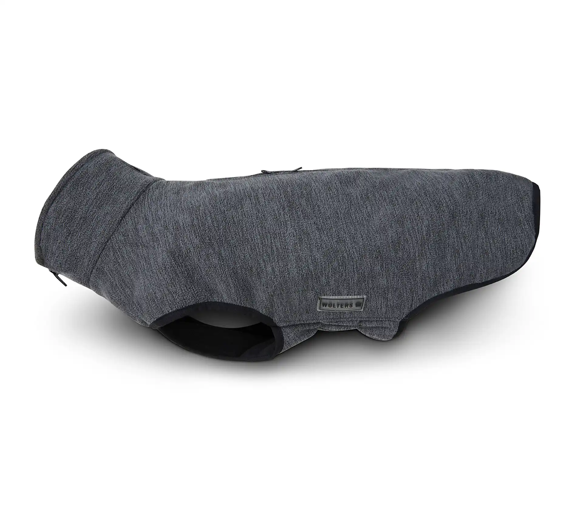 Wolters Fleecejacke Casual | Hundebekleidung für Komfort bei jedem Wetter | Farbe Grau Gr. 22 (Rückenlänge 22 - 24 cm)