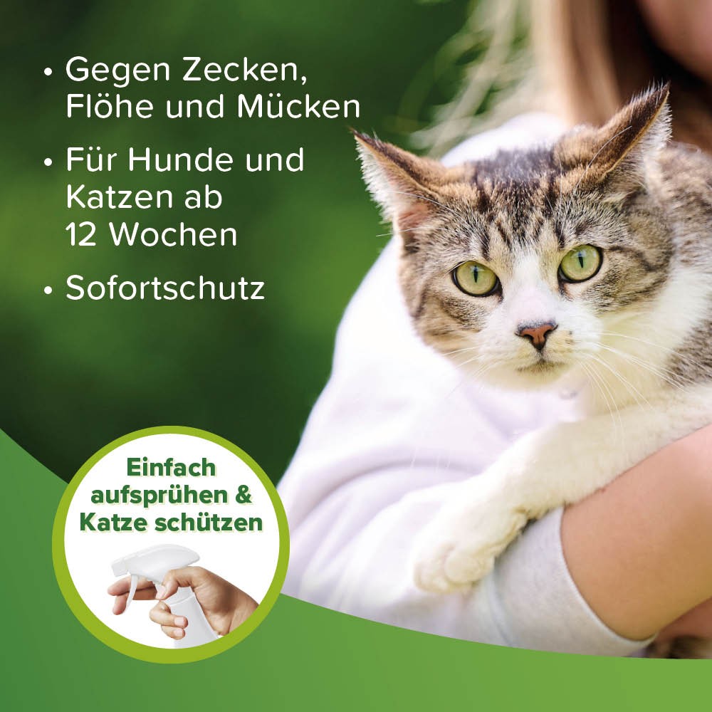 Beaphar Zecken- und Flohschutz Spray | Repellent gegen Parasiten in der Heimtierumgebung | Zerstäuber 500 ml