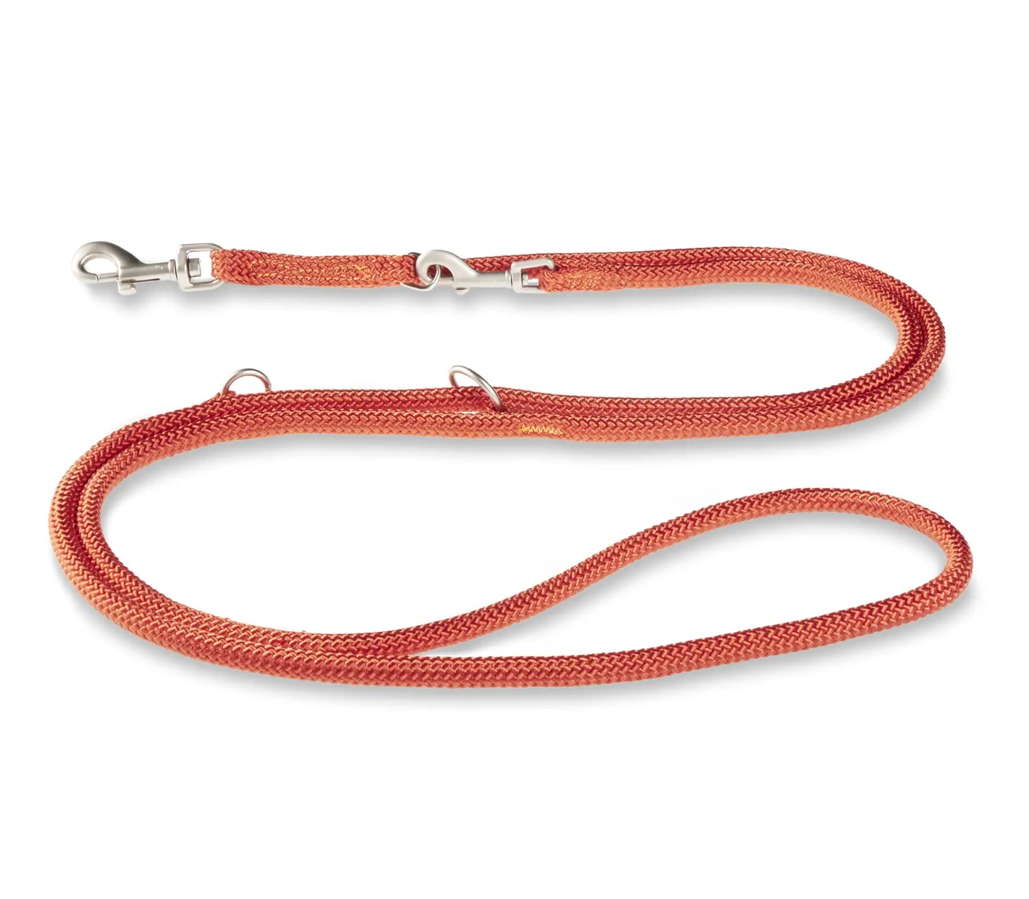 Wolters K2-Tauprogramm Führleine Rotorange | Hundeleine flexibel, robust & komfortabel | Länge 200 cm x 0,9 cm