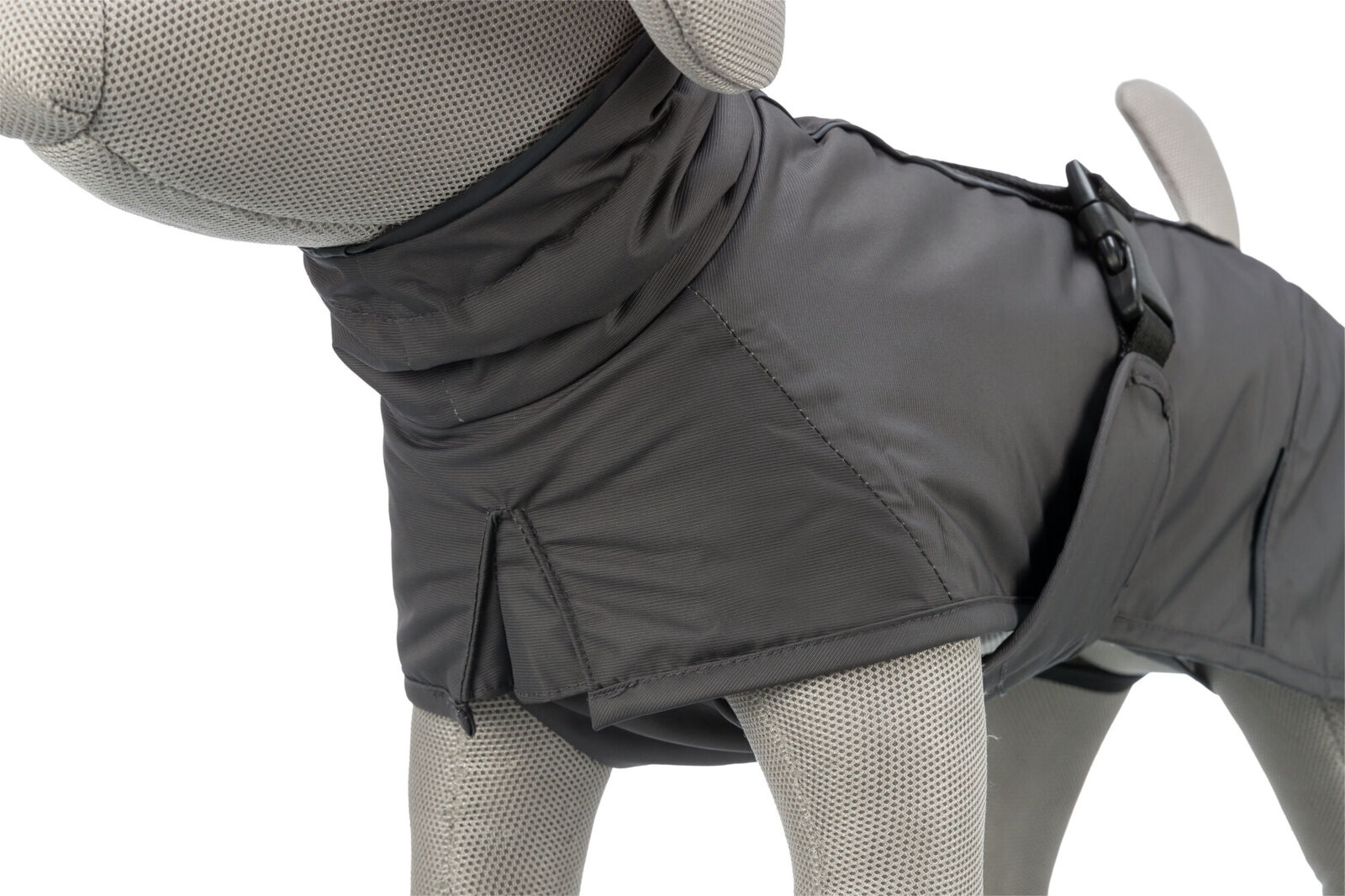 TRIXIE Hundemantel Limoux | Schutz vor Wind und Regen | Farbe Steingrau - XS 30 cm Rückenlänge