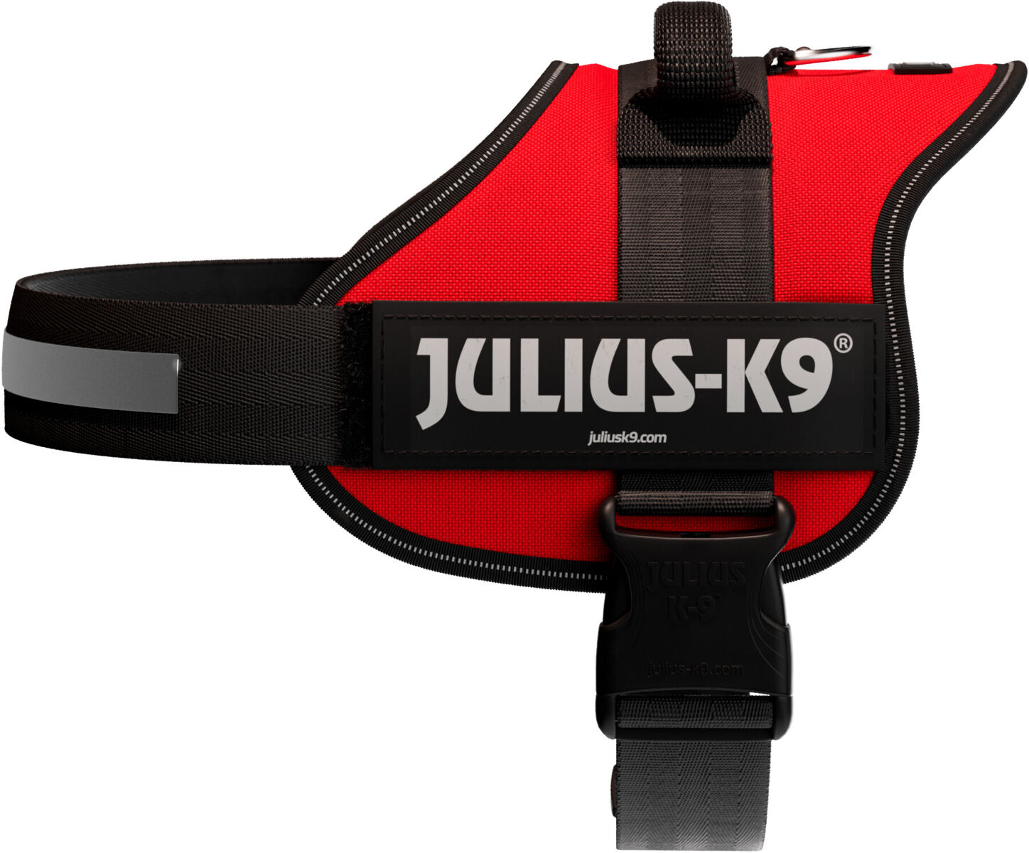 Julius-K9® Powergeschirr® | Hundegeschirr | Rot Gr. 1 / L (Brustumfang 66-85 cm)