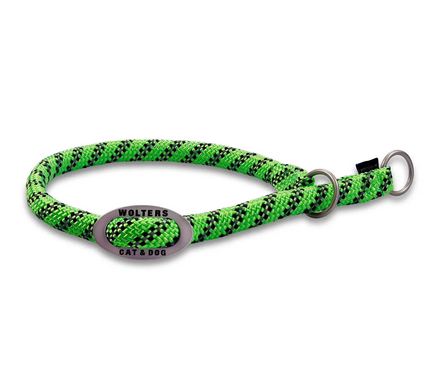 Wolters Everest-Tauprogramm Schlupfhalsband Lime-Schwarz | Hundehalsband mit Reflektor Streifen | Gr. 30