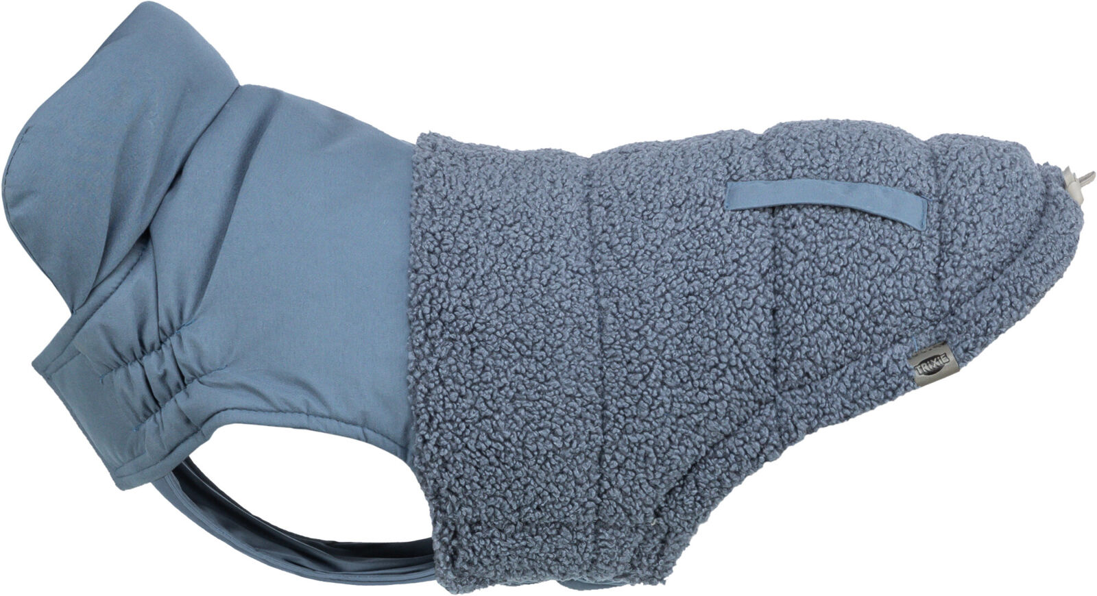 TRIXIE Wintermantel Ajou | Wintermantel für Hunde – warm, wasserdicht | Farbe Blau | Gr. M 45 cm Rückenlänge