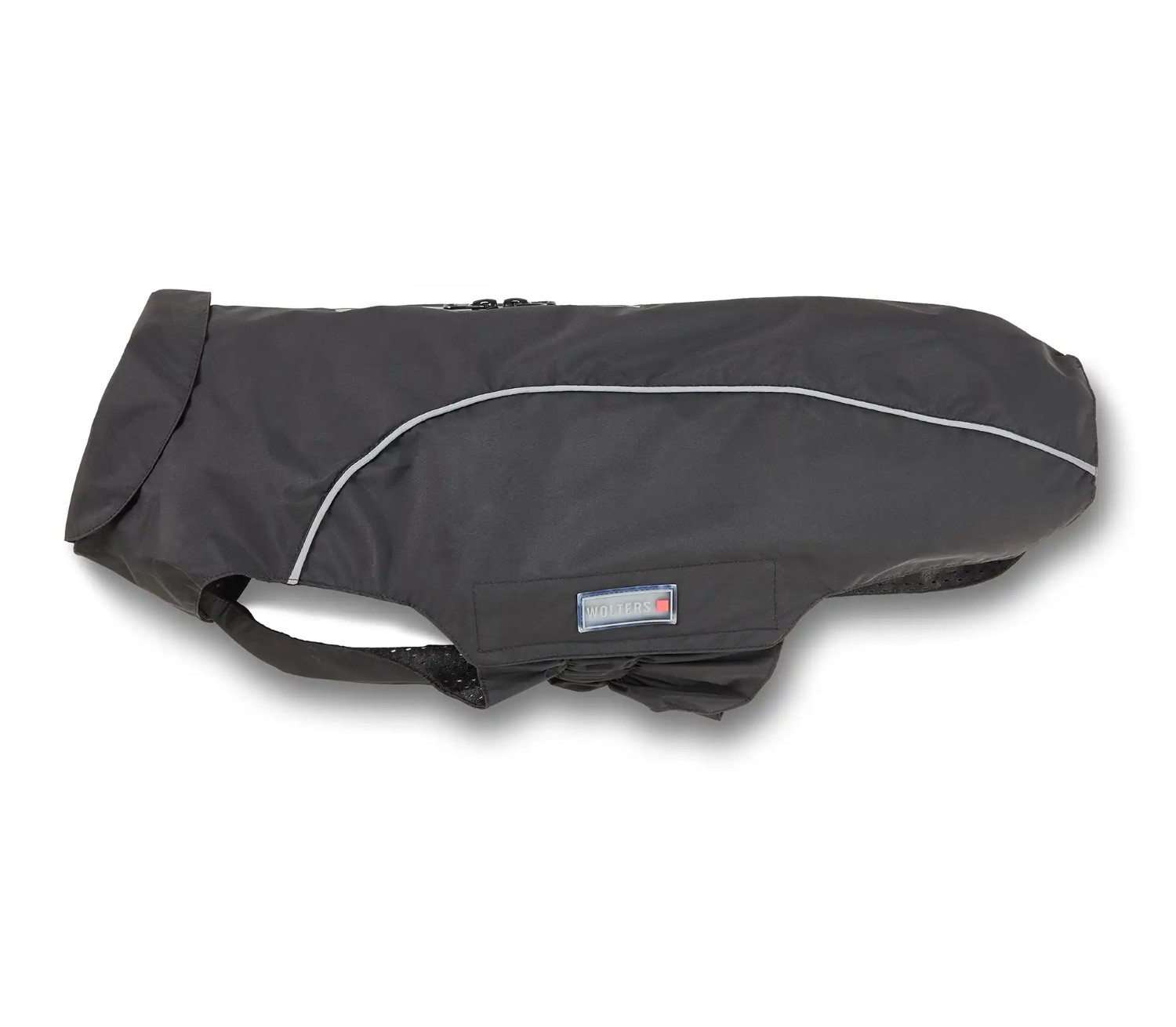 Wolters Regenjacke Easy Rain | perfekter Schutz bei Regenwetter für Hunde | Farbe Schwarz Gr. 28 (Rückenlänge 27-29 cm)