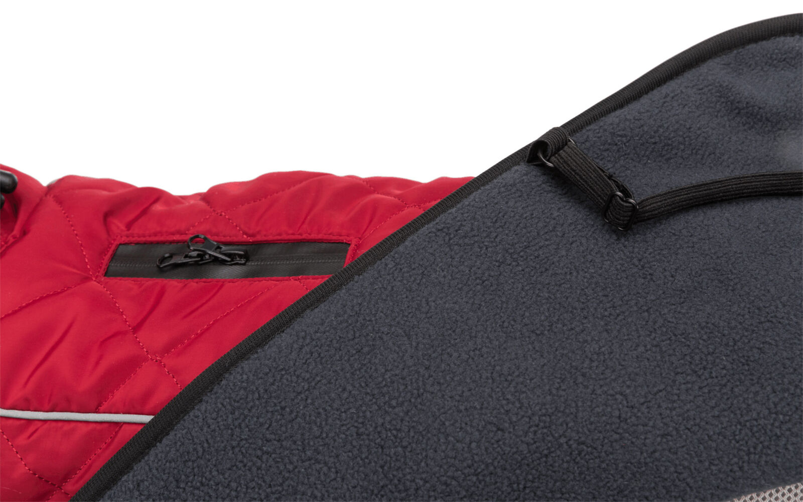 TRIXIE Hundemantel Minot | Wintermantel für Hunde – warm, wasserdicht | Farbe Rot - XS 30 cm Rückenlänge