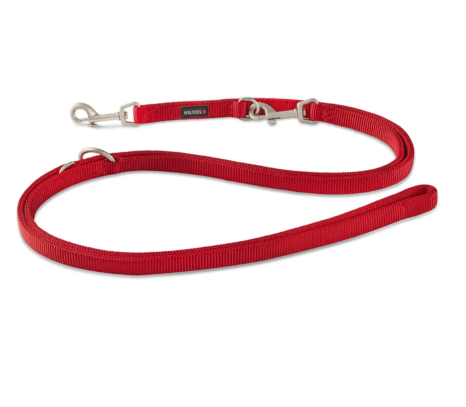 WOLTERS Professional Führleine Rot | Dreifach verstellbare Hundeleine aus robustem Nylon | Extra-Lang Größe M (300 cm x 15 mm)