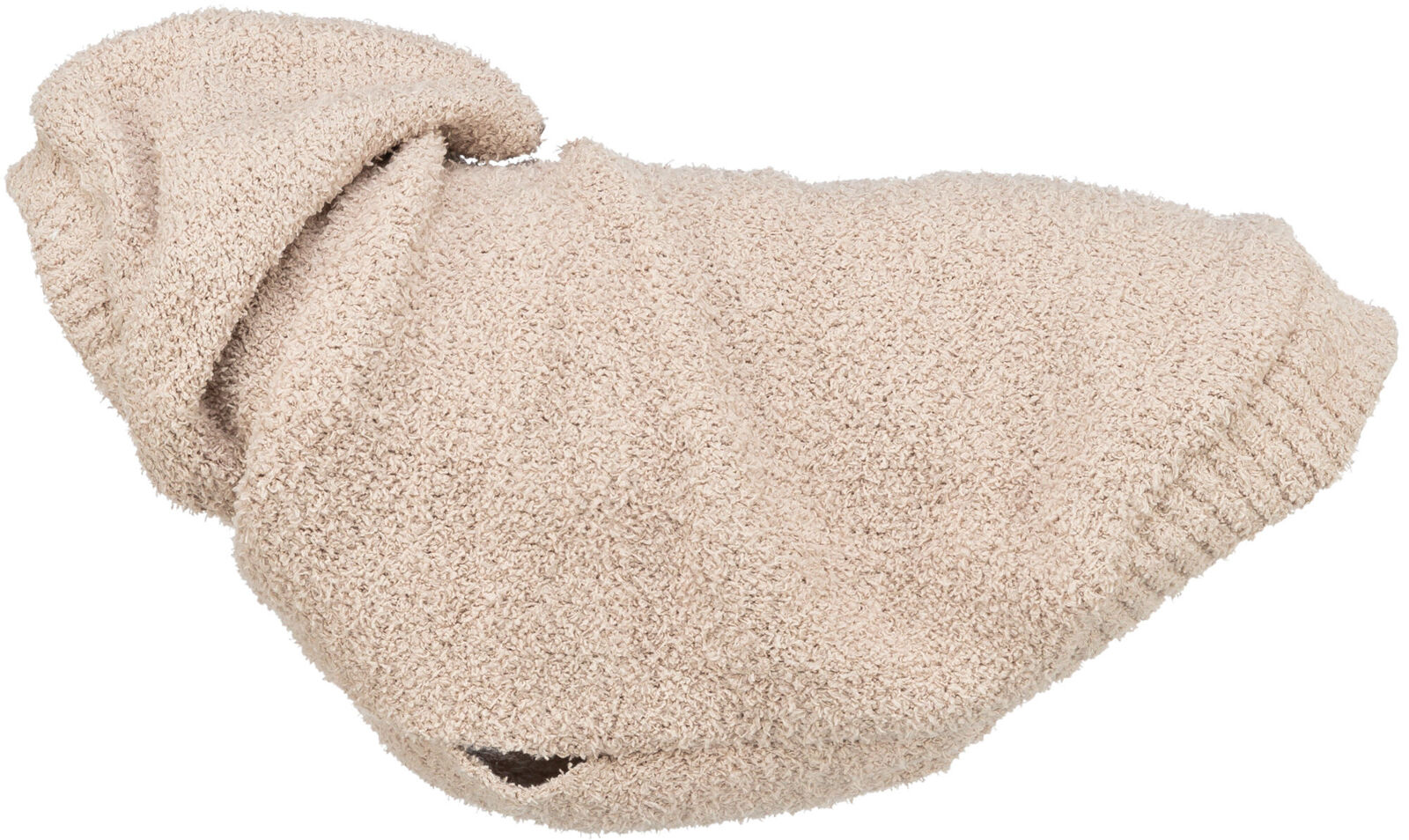 Trixie Hundepulli Hoodie Carson | Stylischer Hundepullover mit Kapuze in Sand | in verschiedenen Größen erhältlich