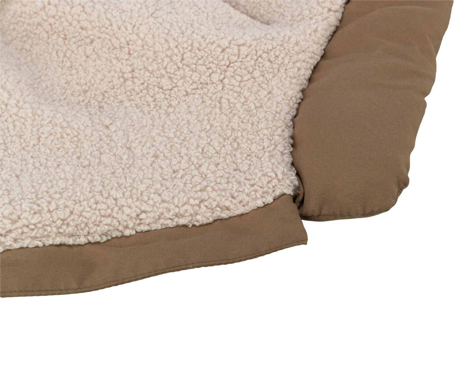 Trixie Wintermantel Pirou | Geschirr-Wintermantel für Hunde – warm, wasserdicht | Farbe Sand | Gr. XS 24 cm