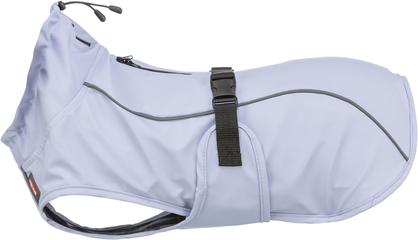 TRIXIE Regenmantel Vimy | Friesennerz für Hunde – Schutz vor Wind und Regen | Farbe Flieder - Gr. S 40 cm Rückenlänge