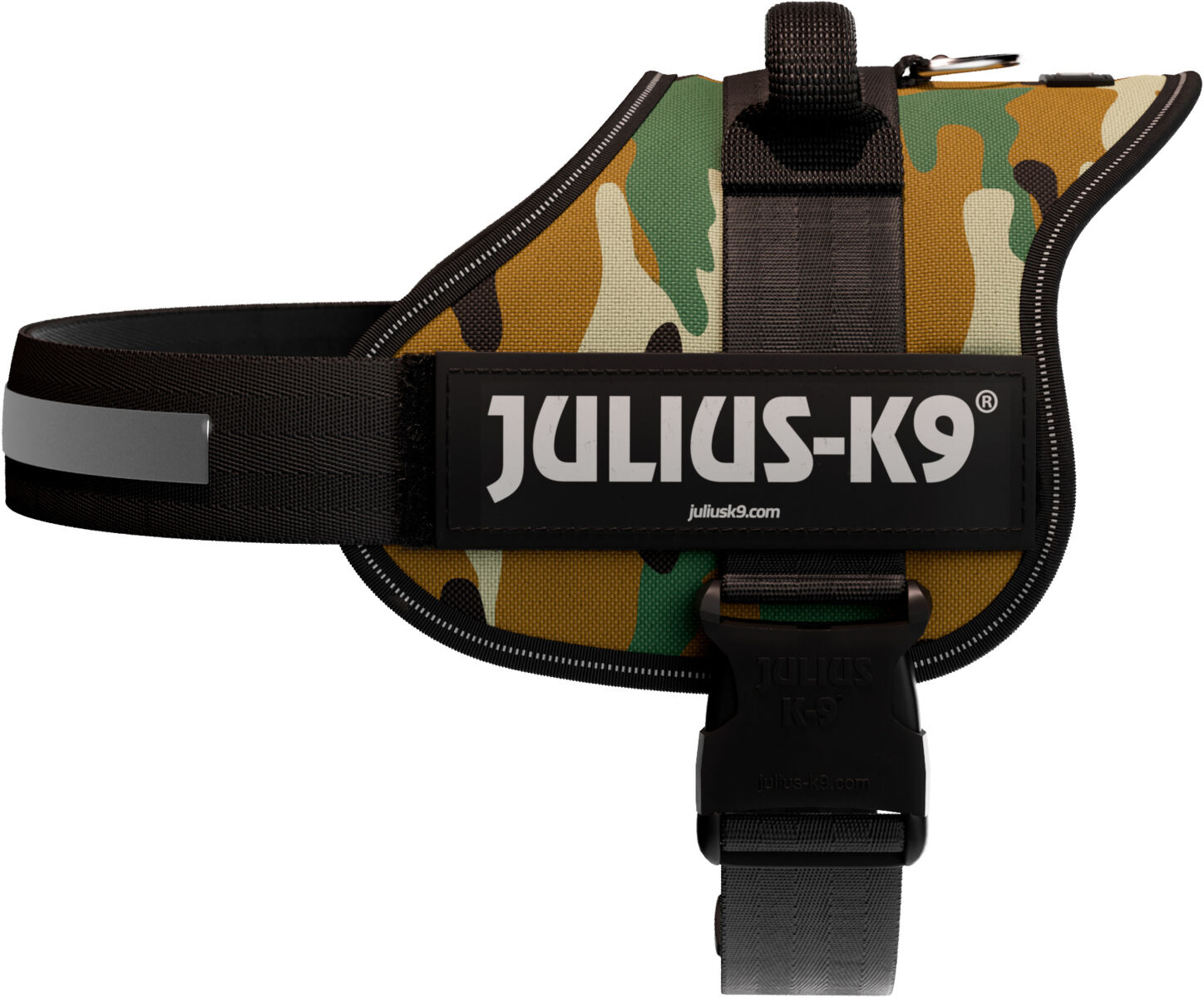 Julius-K9® Powergeschirr® | Hundegeschirr | Camouflage Gr. 1 / L (Brustumfang 66-85 cm)