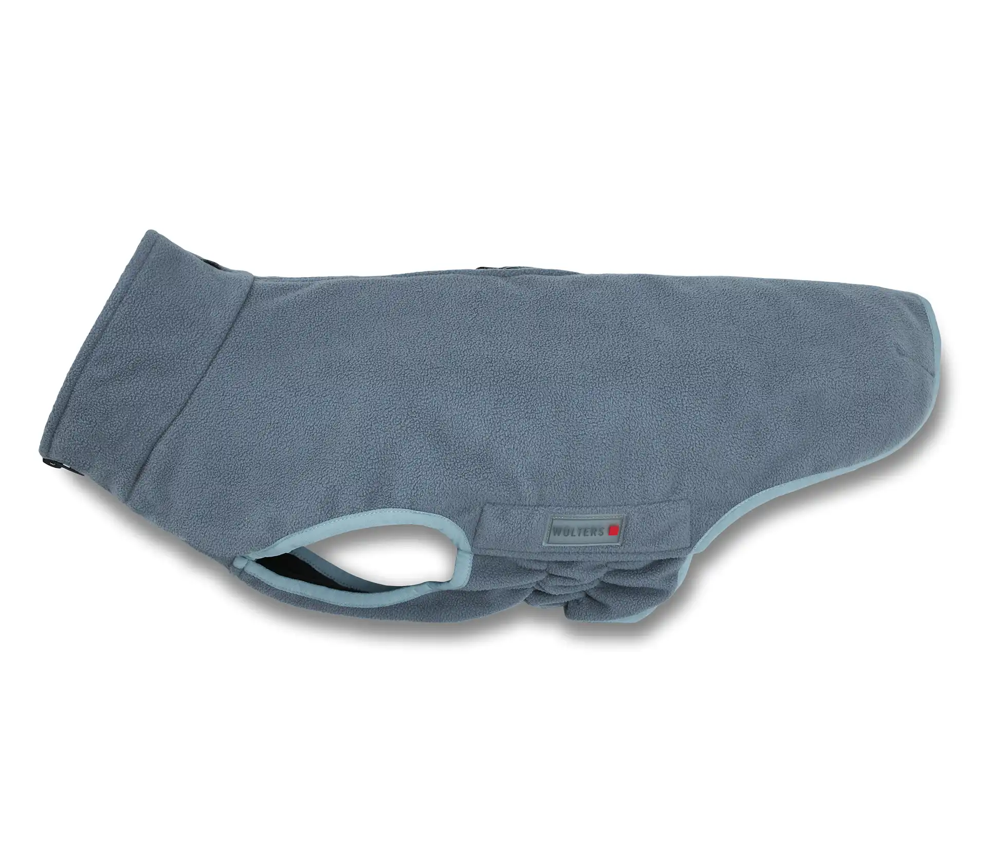Wolters Fleecejacke Casual | Hundebekleidung für Komfort bei jedem Wetter | Farbe Taubenblau Gr. 22 (Rückenlänge 22 - 24 cm)