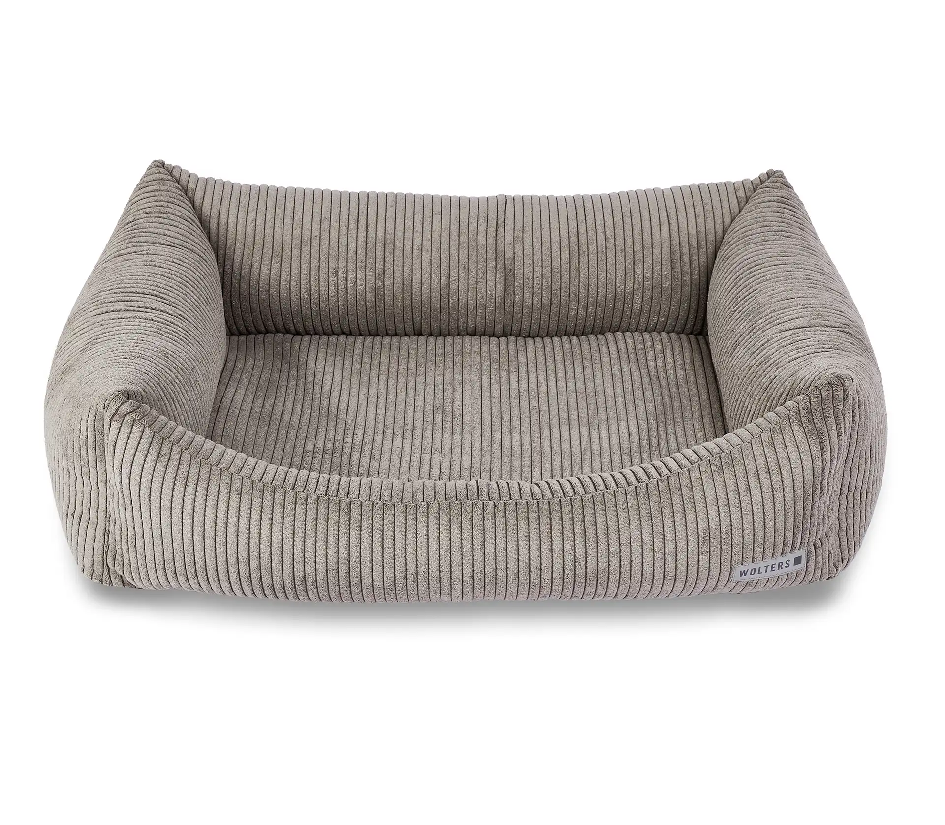 Wolters Hundeschlafplatz Kilian Cord Lounge | Größe M 80 x 64 x 22 cm | Haselnuss