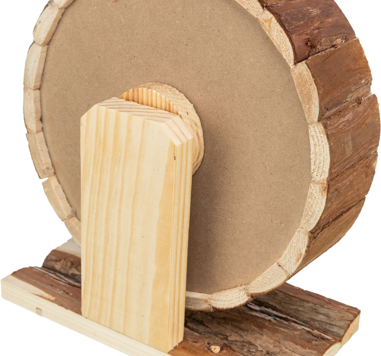 Trixie Laufrad aus Rindenholz Ø 23 cm – Leise, leichtgängig & sicher für Zwerghamster und Mäuse