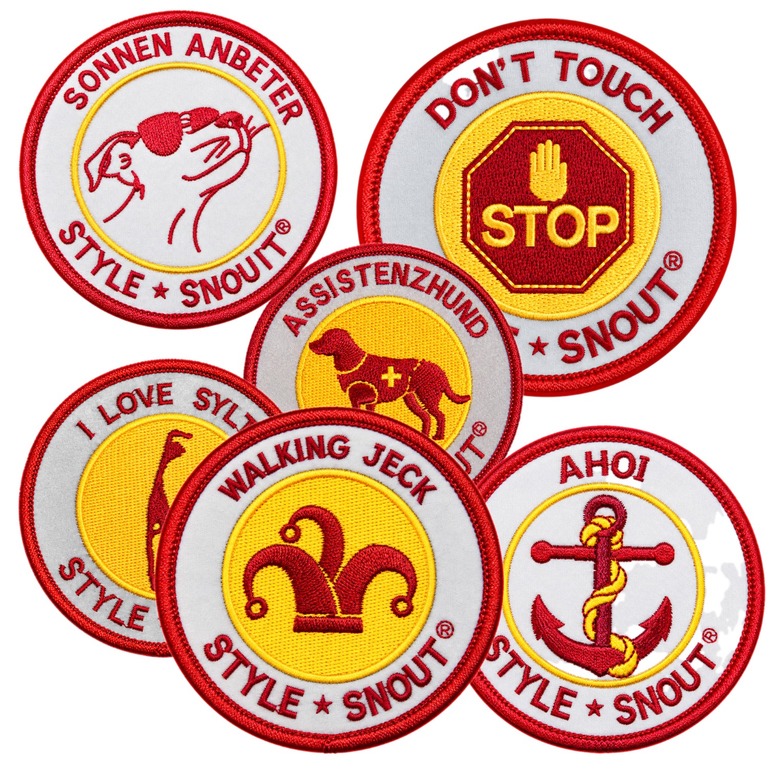 StyleSnout® Patches | Reflektierender Hunde-Patch „Patch it!“ – mit Klettverschluss