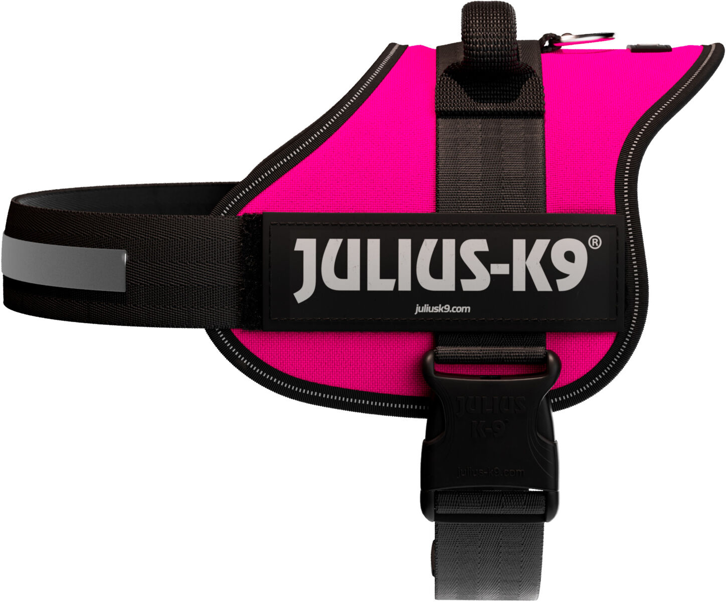 Julius-K9® Powergeschirr® | Hundegeschirr | Fuchsia Gr. 1 / L (Brustumfang 66-85 cm)