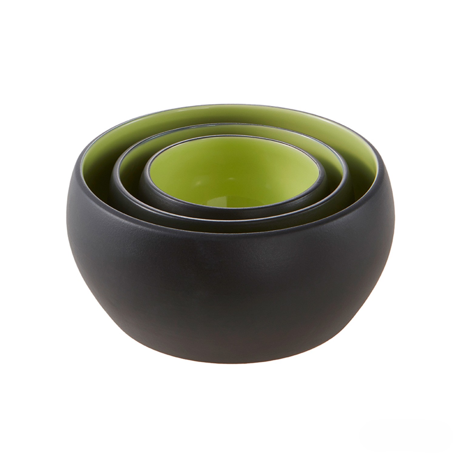 Wolters Hundenapf Diner Colour Lime-Schwarz | rutschfester Futternapf in modernem Design | Gr. S 0,25 l - Ø 11 cm x Höhe 5,5 cm