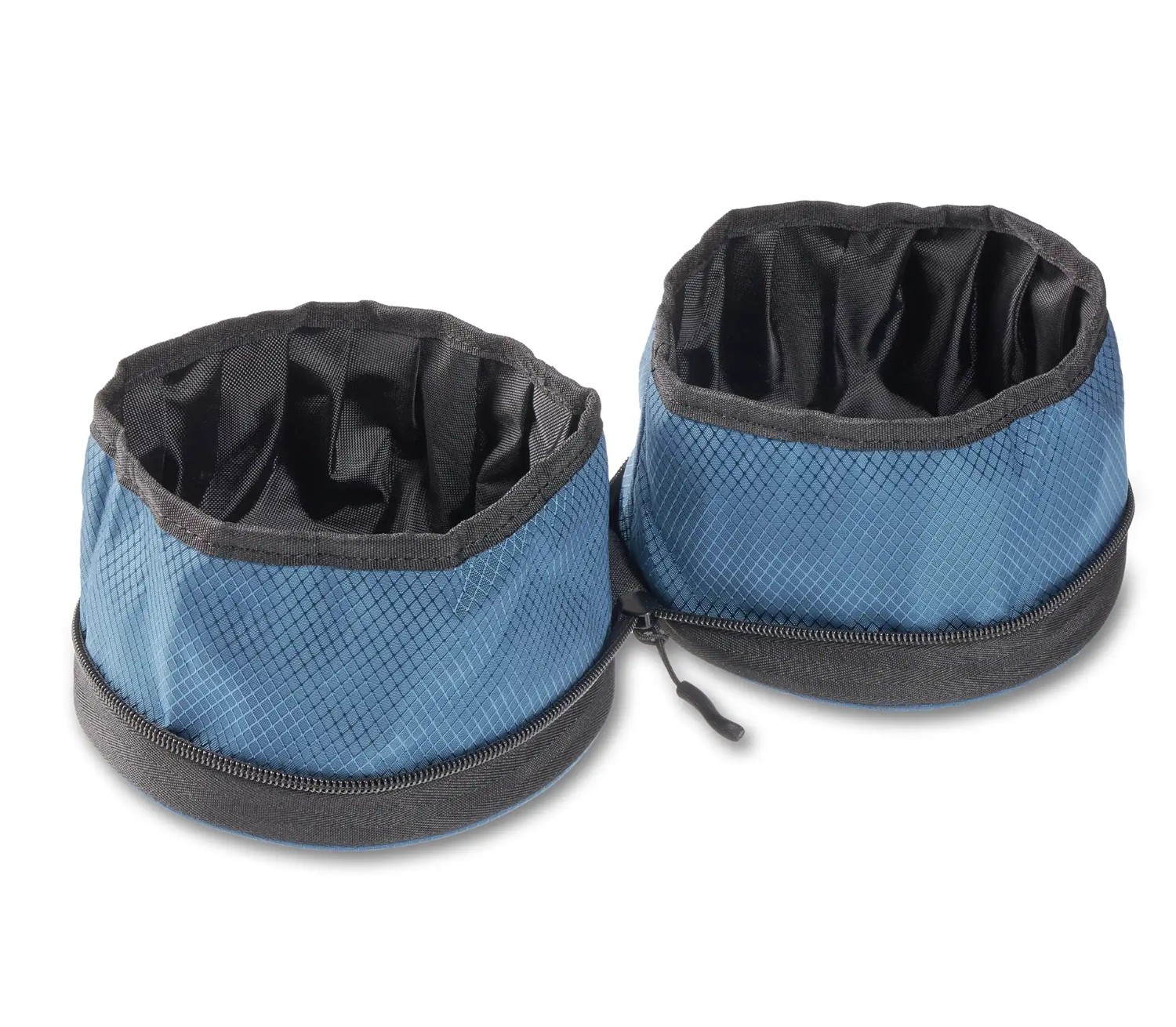 Wolters Reisenapf Travel Duo | faltbarer Doppelnapf für unterwegs Ø 15 cm | Petrol