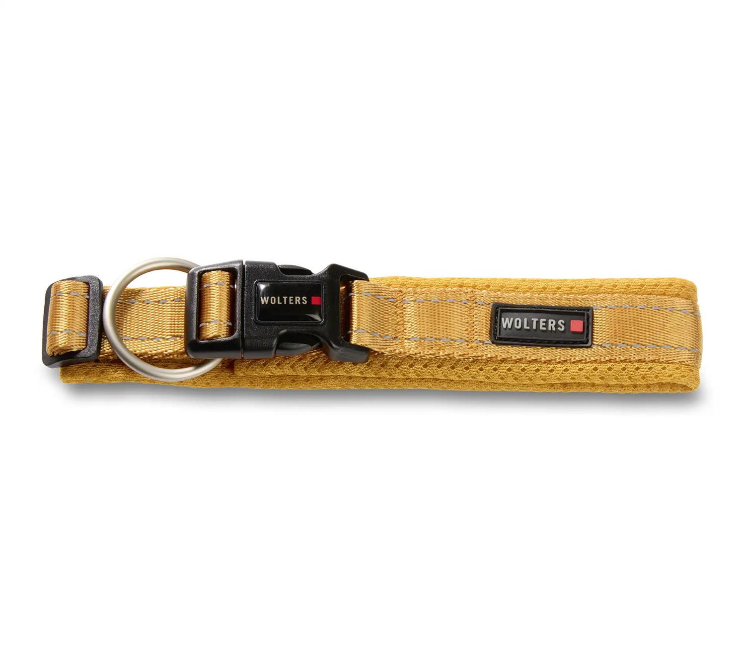 Wolters Halsband Light Mesh Camel | Hundehalsband mit Sicherheitsverschlüssen | Größe XS (Länge 34-41 cm)