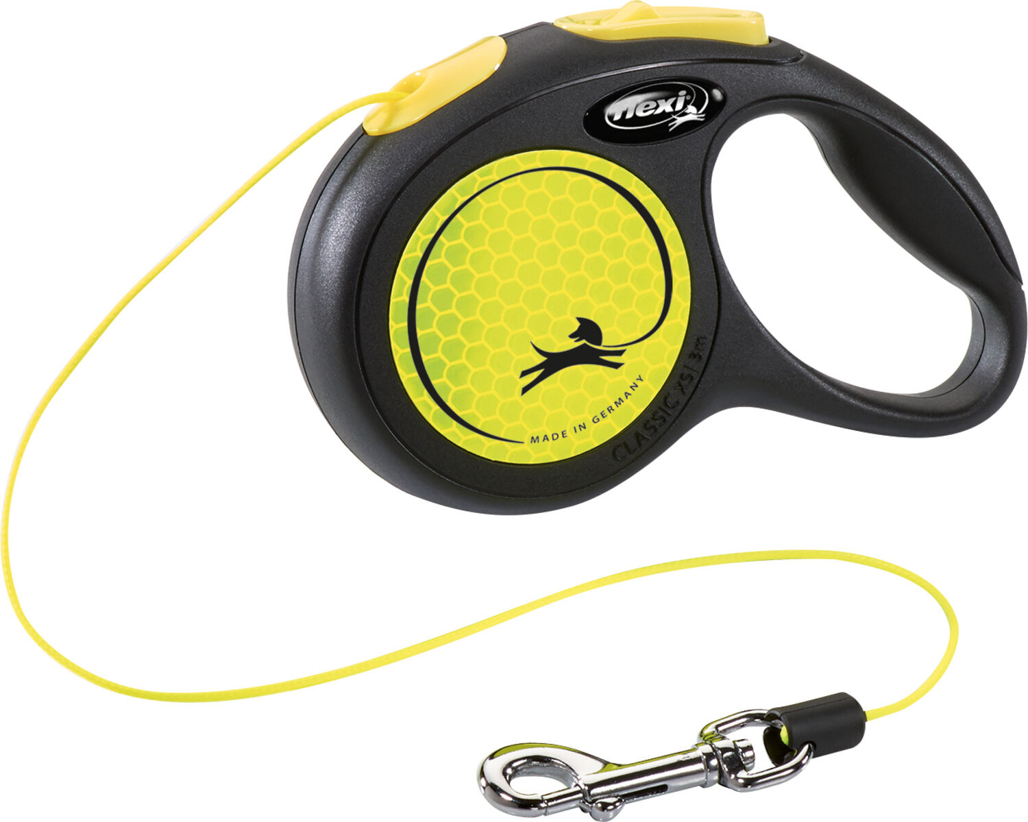 Flexi® New Neon Seilleine | Rollleine für Hunde | Seillänge 3 & 5 m | Größe XS bis M für Hunde bis 15 kg