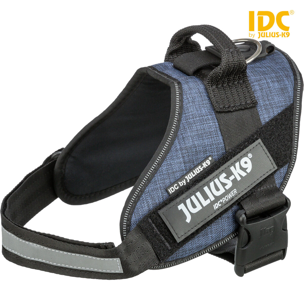 Julius-K9® IDC® Powergeschirr | Professionelles Hundegeschirr in Rot Gr. 1 / L (Brustumfang 66-85 cm)