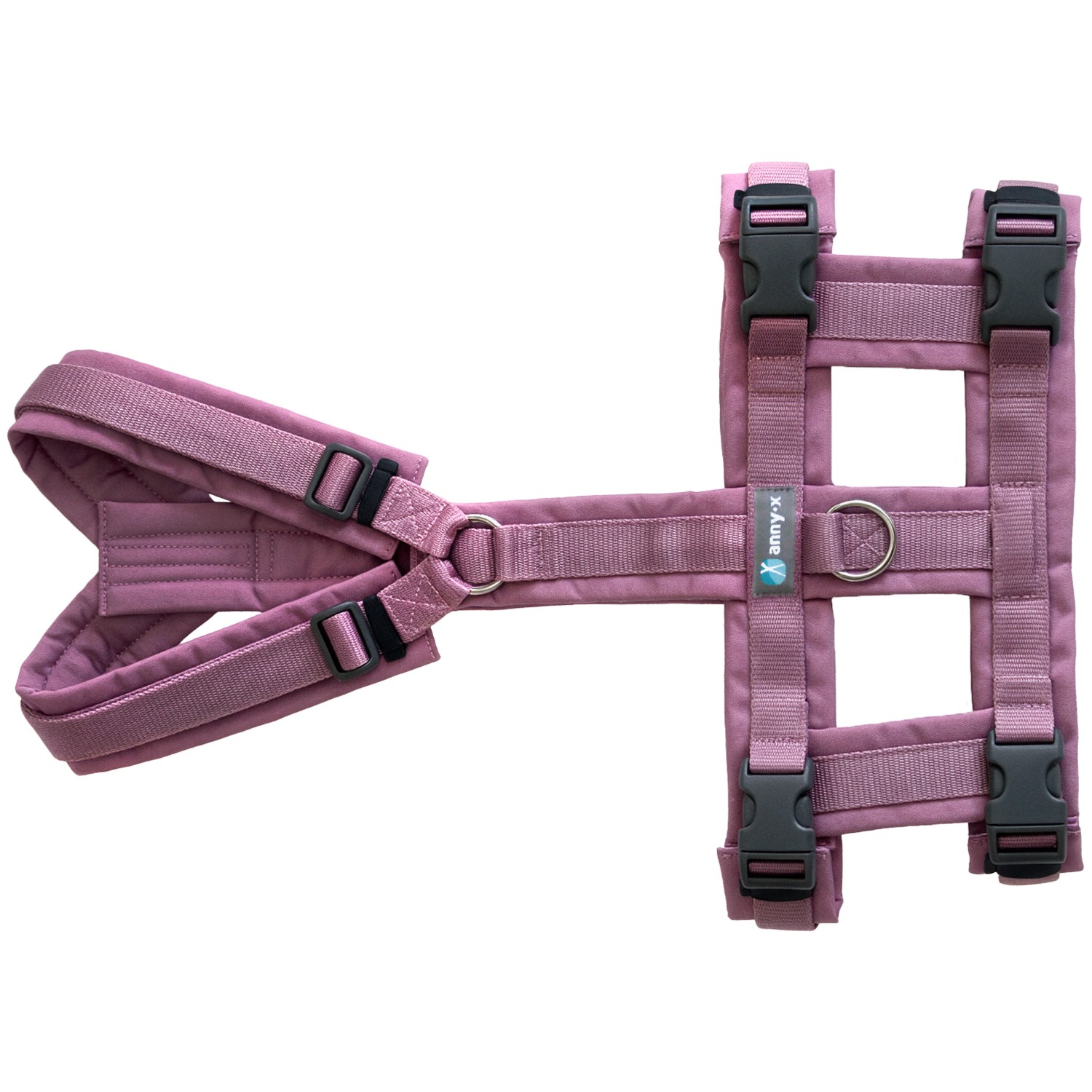 Anny-X Brustgeschirr Safety Fun Rosenholz | Ausbruchsicheres Hundegeschirr Edition Wanderzeit | Gr. XS (Brustumfang 43 - 52 cm)