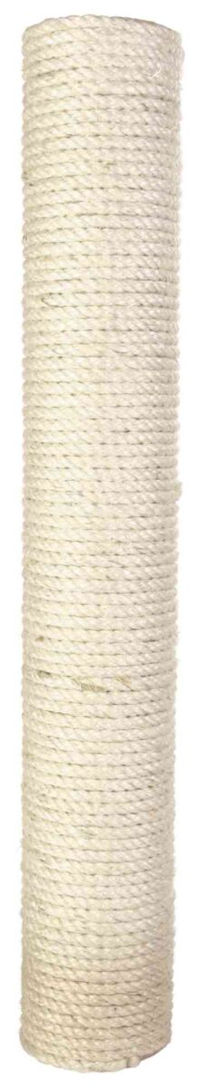 TRIXIE Ersatz-Stamm  | Stamm für Kratzbäume mit Sisal Kordel ummantelt | Ø 9 cm x 60 cm | Gewinde M8