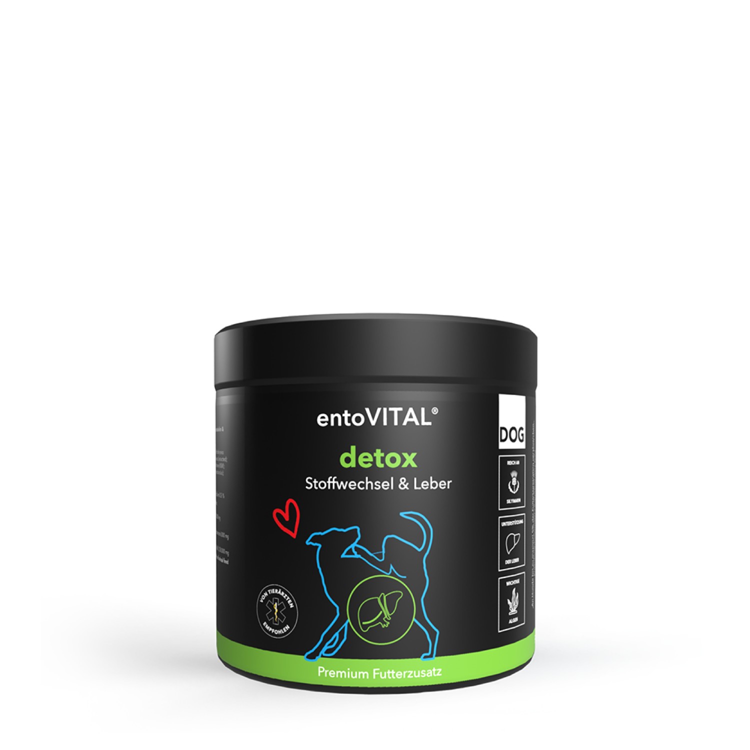 entoVITAL® DOG detox  | Zur Förderung des Leberstoffwechsels & natürlichen Entgiftung für Hunde