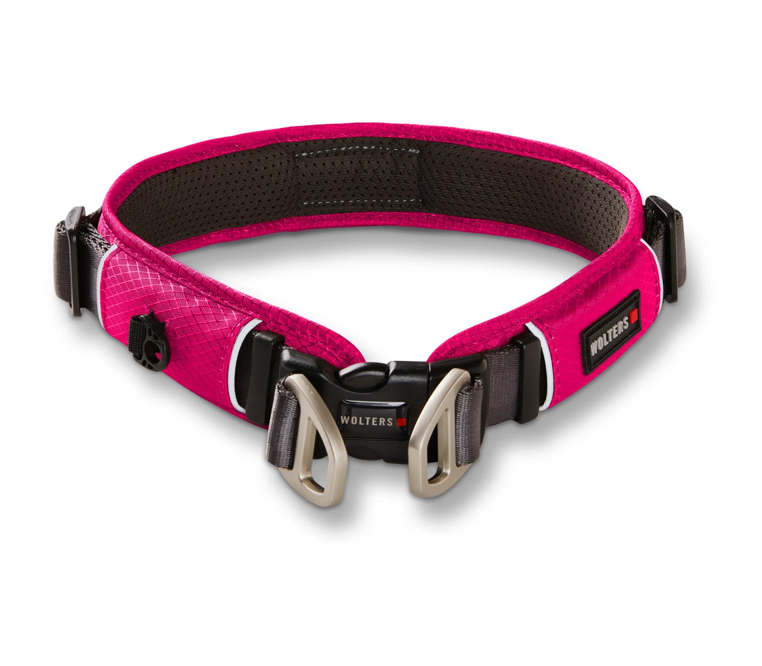 Wolters Active Pro Comfort Halsband | Magenta-Anthrazit | Hundehalsband mit Zugbegrenzung | Gr. 1 (35-40 cm x 30 mm)