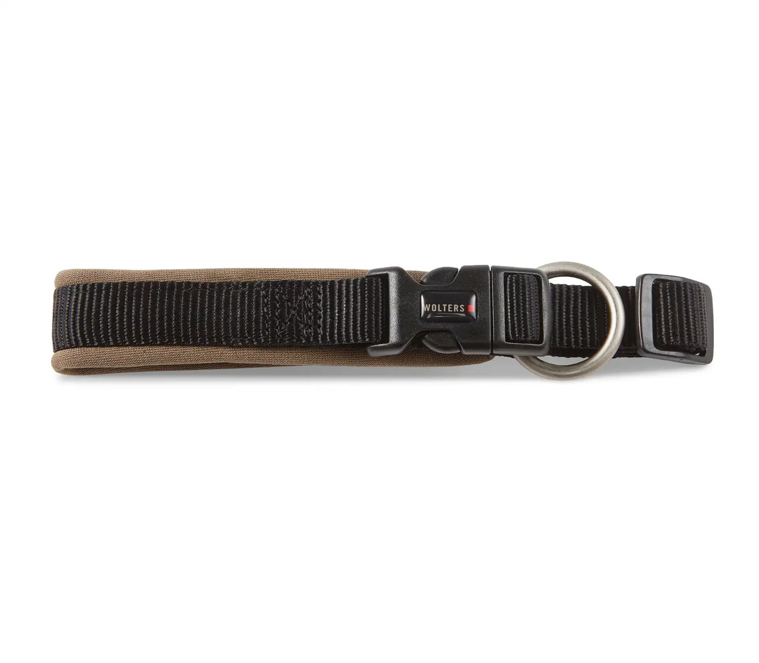 WOLTERS Professional Comfort Hundehalsband Braun-Schwarz | Neopren-Polsterung & Schnellverschluss | Gr. -1 (20-24 cm x 15 mm)