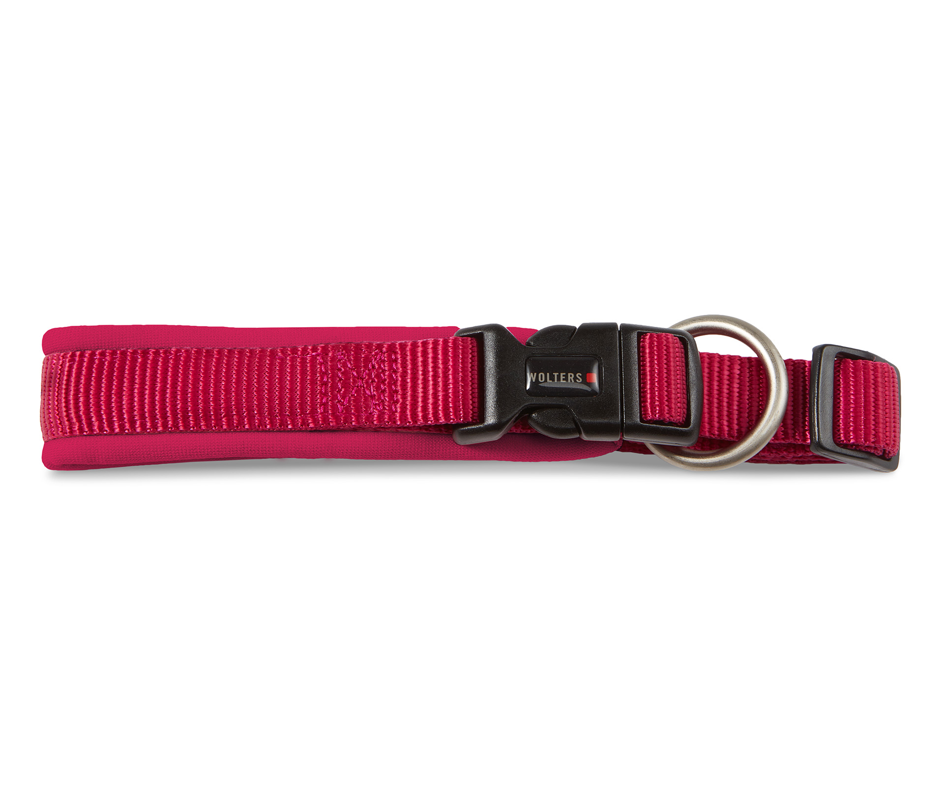 WOLTERS Professional Comfort Hundehalsband Magenta | Neopren-Polsterung & Schnellverschluss | Gr. 1 (25-30 cm x 25 mm)