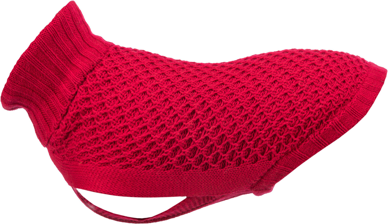 TRIXIE Pullover Norwood | Strick-Pulli für deinen Hund | Farbe Rot- XXS 18 cm Rückenlänge