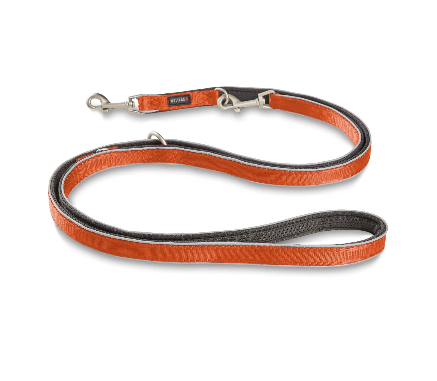 Wolters Active Pro Comfort Führleine | Farbe Rotorange -Anthrazit | Größe XL - 200 cm x 30 mm