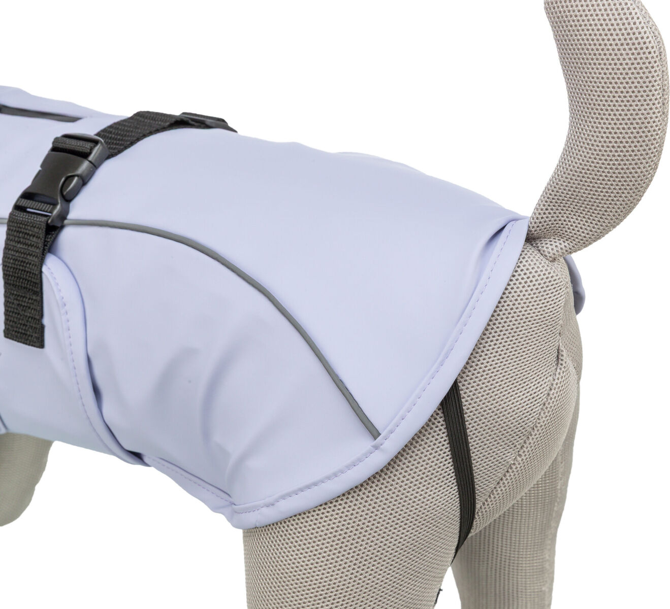 TRIXIE Regenmantel Vimy | Friesennerz für Hunde – Schutz vor Wind und Regen | Farbe Flieder - Gr. S 40 cm Rückenlänge