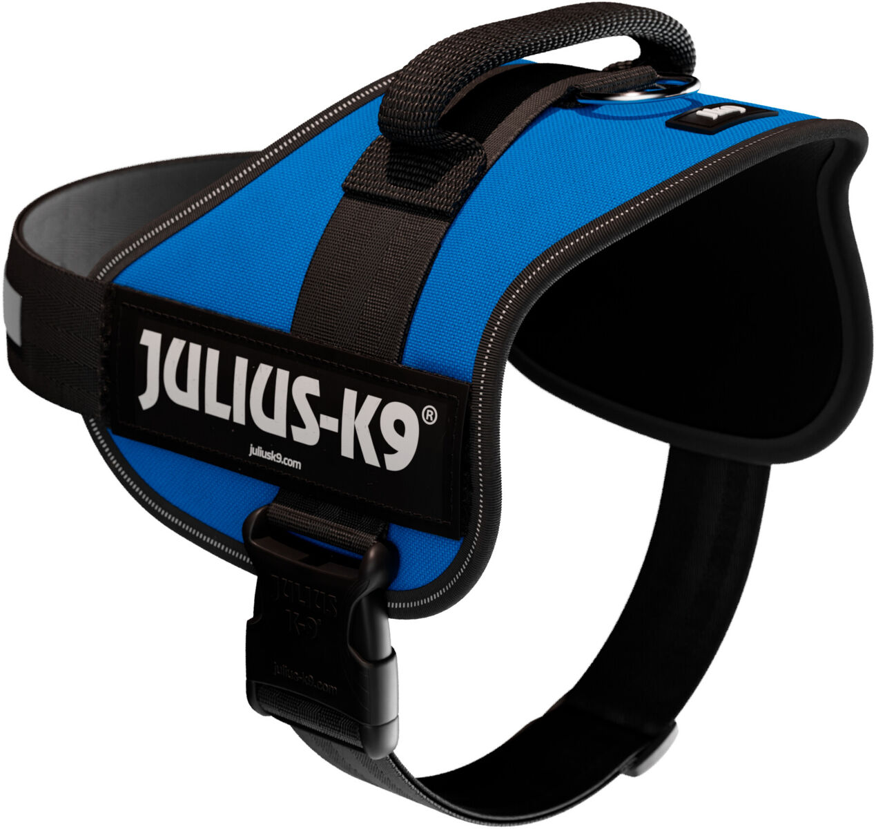 Julius-K9® Powergeschirr® | Hundegeschirr | Blau Gr. 1 / L (Brustumfang 66-85 cm)
