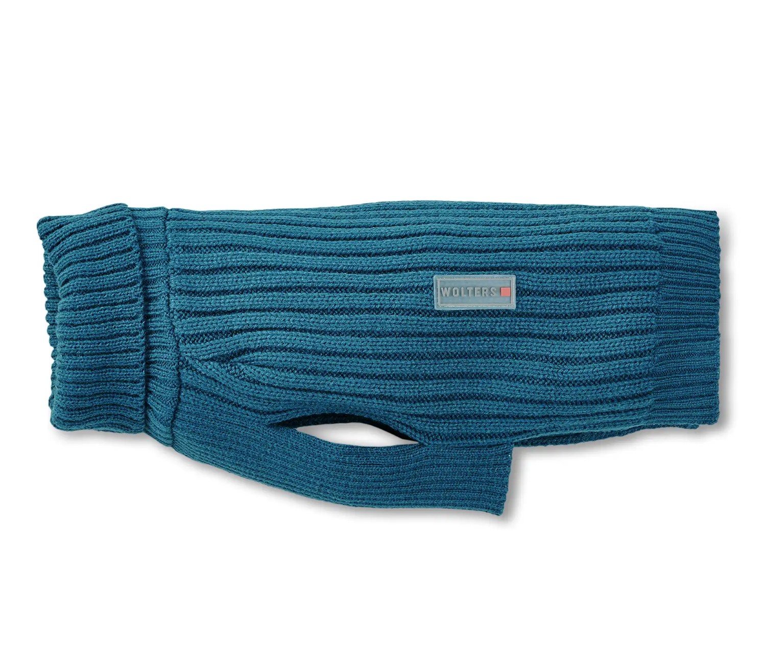 Wolters Strickpullover Ribsty | Hundepullover für kühle Tage | Farbe Petrol - Gr. 20 (Rückenlänge 19-21 cm)