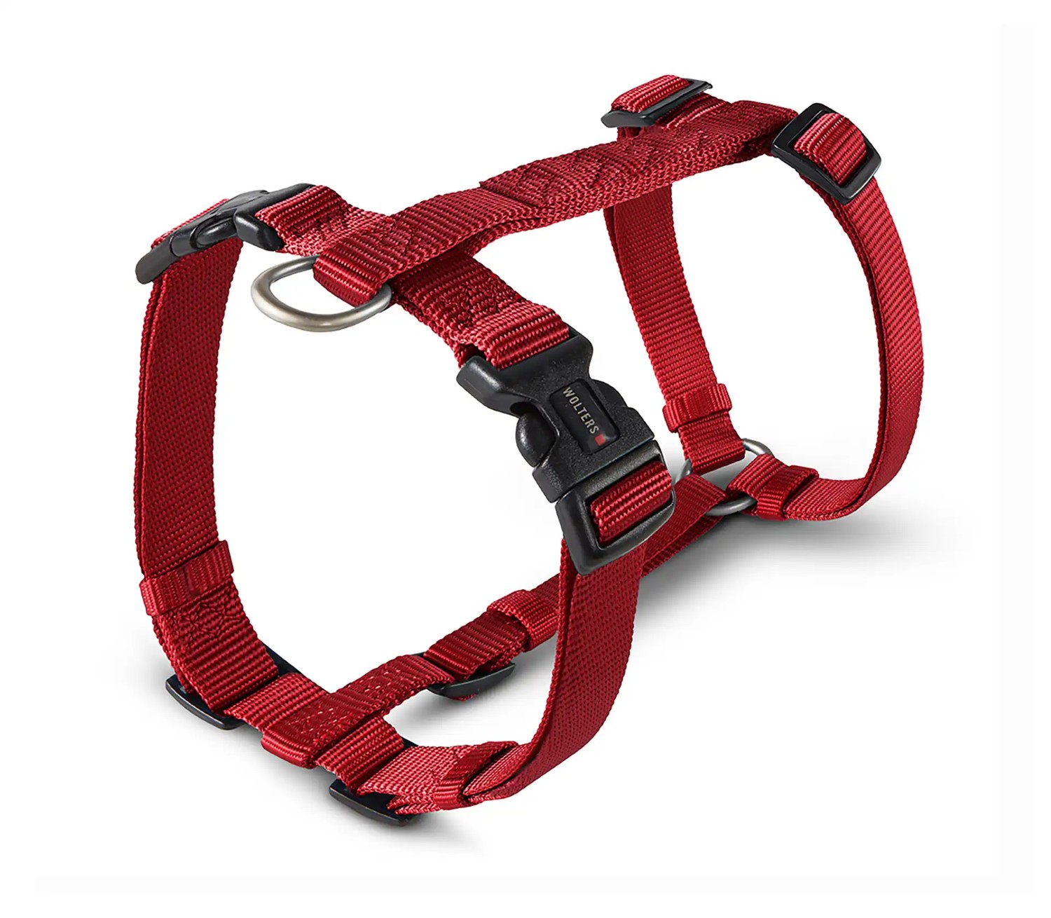 WOLTERS Professional Hundegeschirr | verstellbares Nylon-Geschirr für Hunde | Rot - Gr. XS  (Brustumfang 25-35 cm, Breite 10 mm)