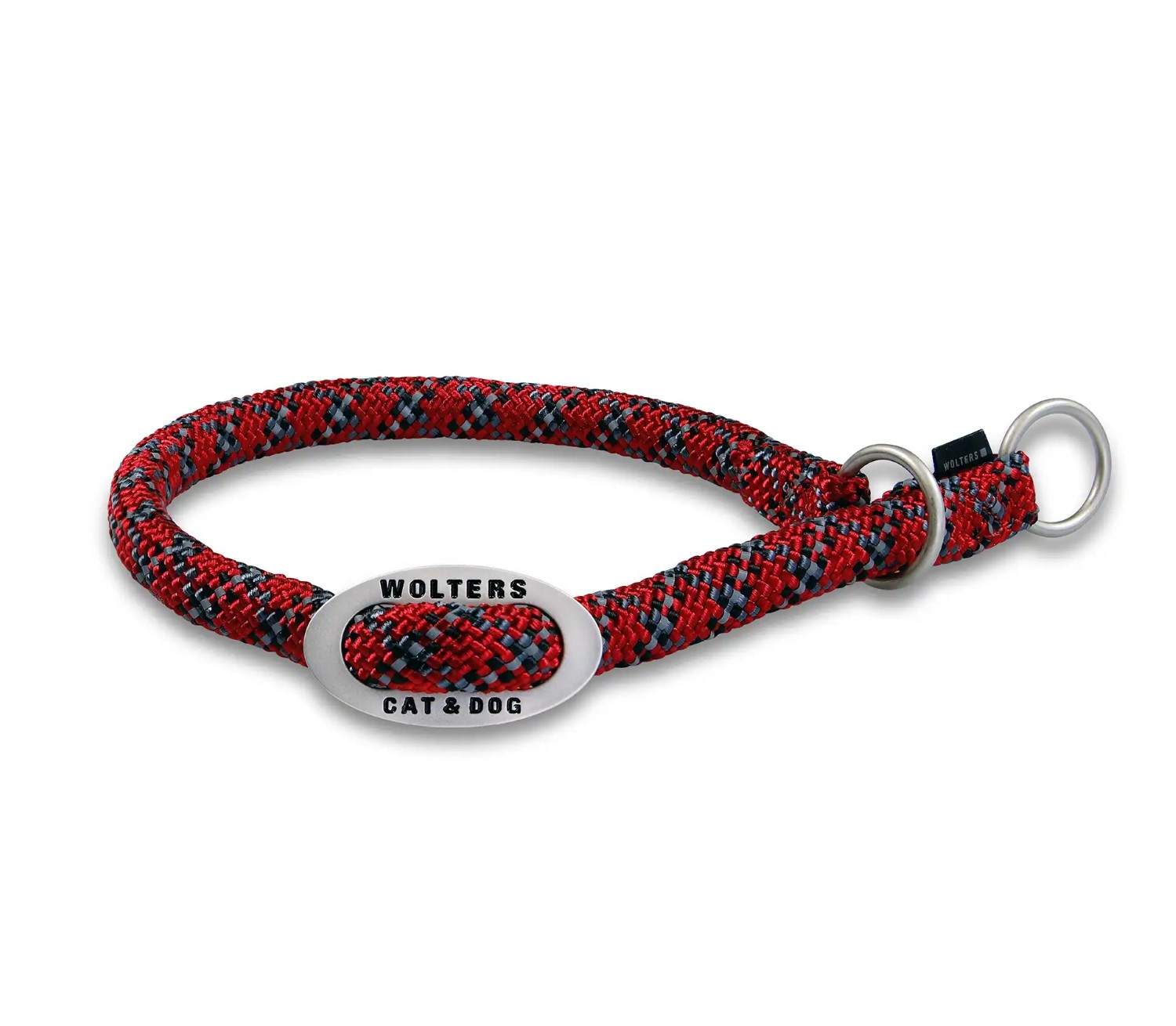 Wolters Everest-Tauprogramm Schlupfhalsband Rot-Schwarz | Hundehalsband mit Reflektor Streifen | Gr. 30