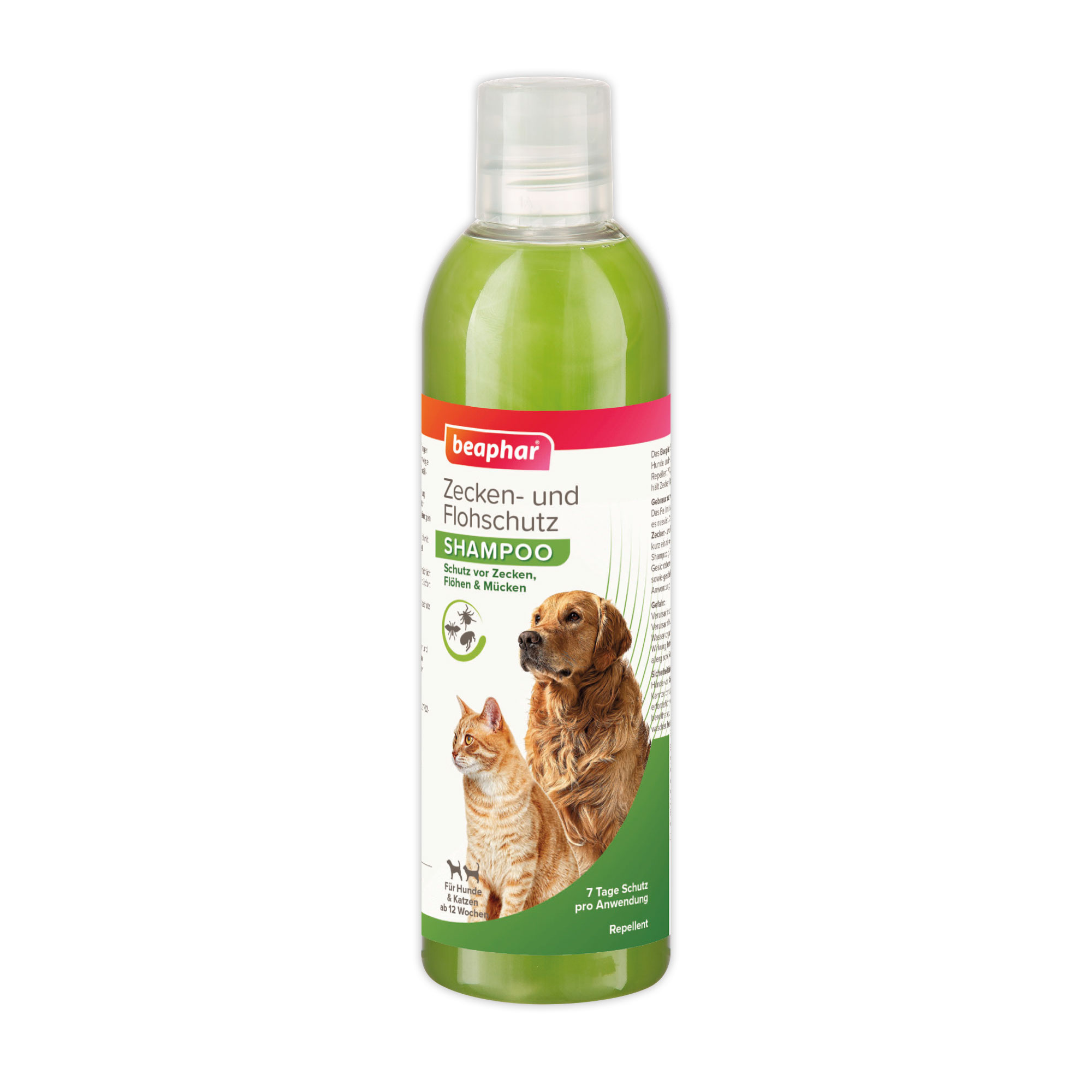 Beaphar 250 ml Zecken- und Flohschutz Shampoo | für Hunde und Katzen MARGOSA | 250 ml