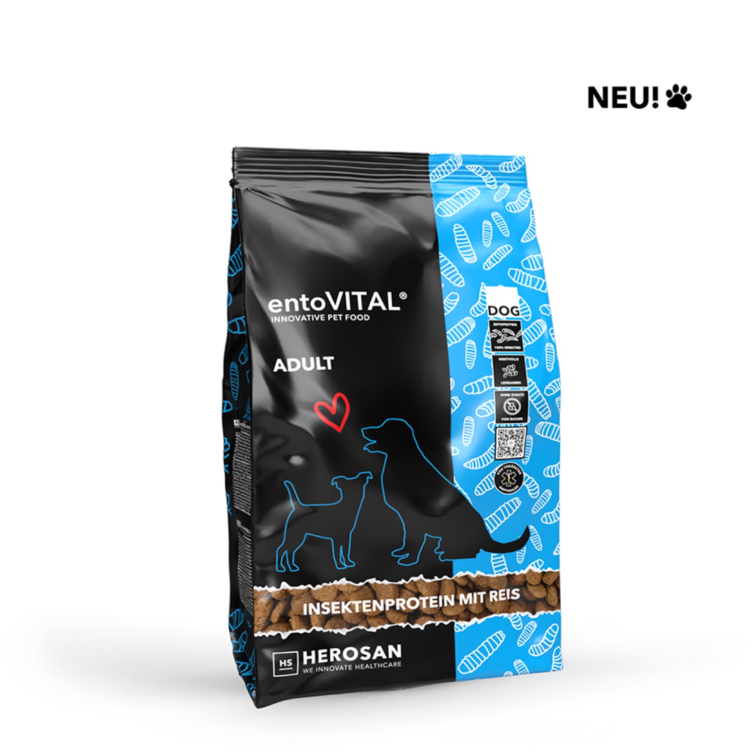 entoVITAL® ADULT | Hundenahrung mit Insektenprotein für ausgewachsene Hunde