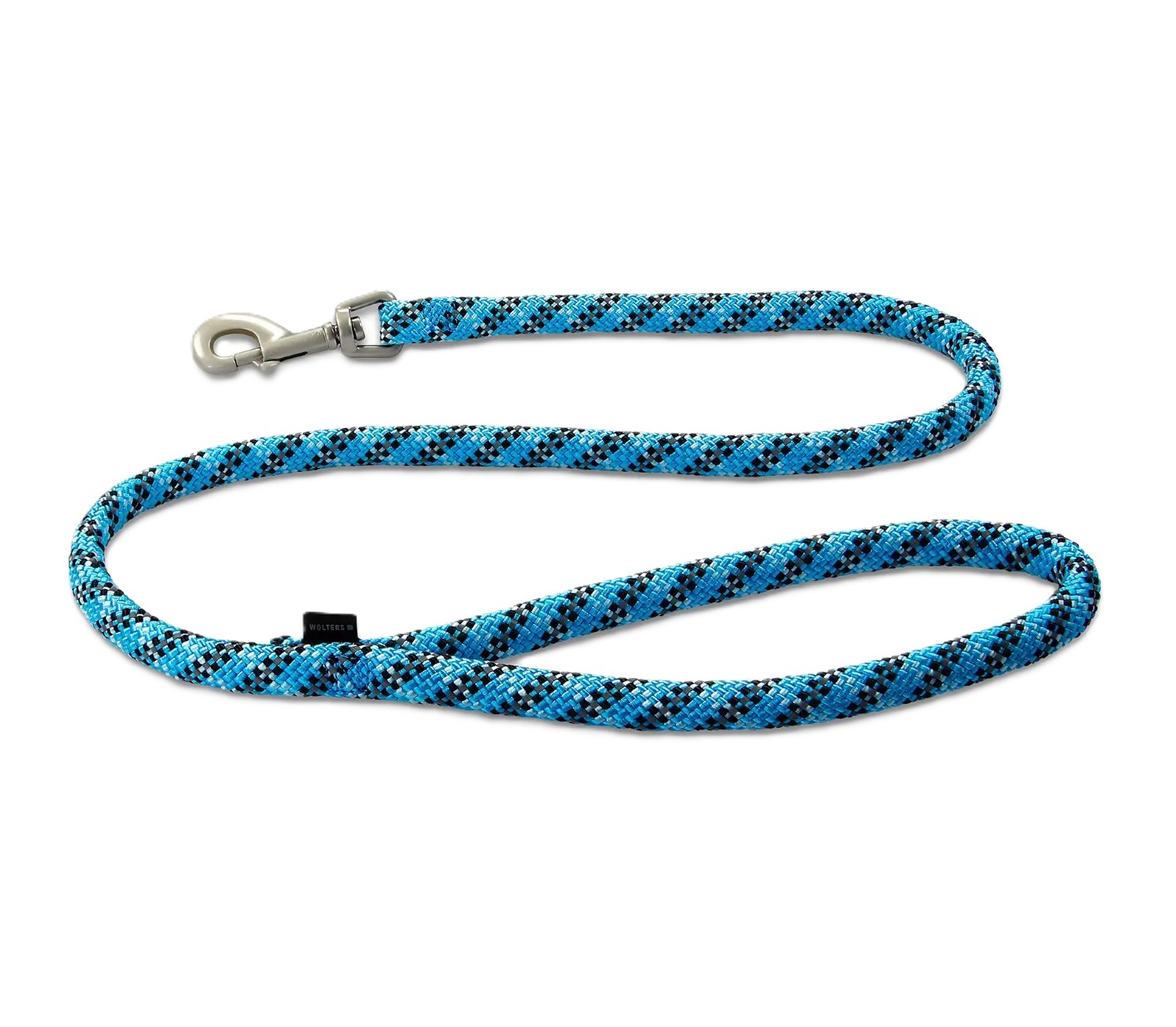Wolters Everest-Tauprogramm Cityleine Aqua-Schwarz | robuste & reflektierende Hundeleine | Länge 100 cm x 1,3 cm