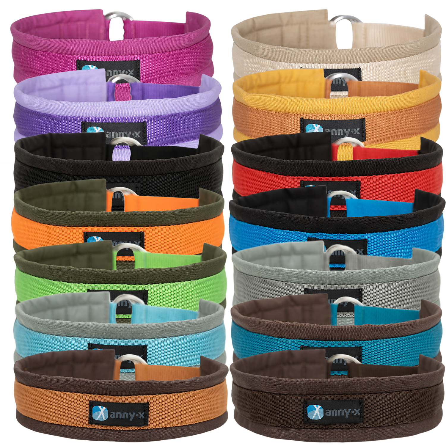 Anny·x Zugstopphalsband Fun Ozean | Bequemer Sitz ohne Schliessen | Größe 2 (27-33 cm)